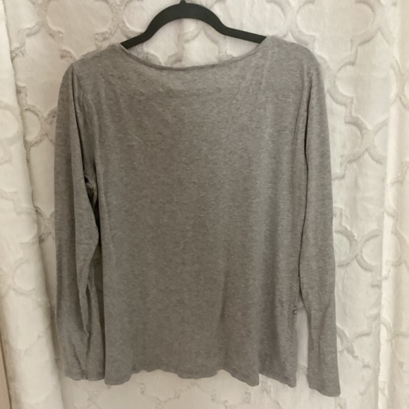 Ann Taylor - Grey Long Sleeve Top - Large - Picture 2 of 3